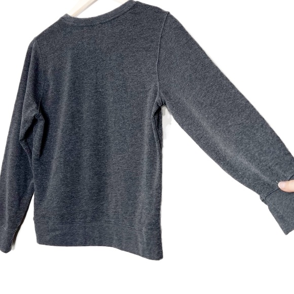 Calvin Klein Women's Charcoal Gray Crewneck Sweatshirt with CK Logo - Picture 11 of 16